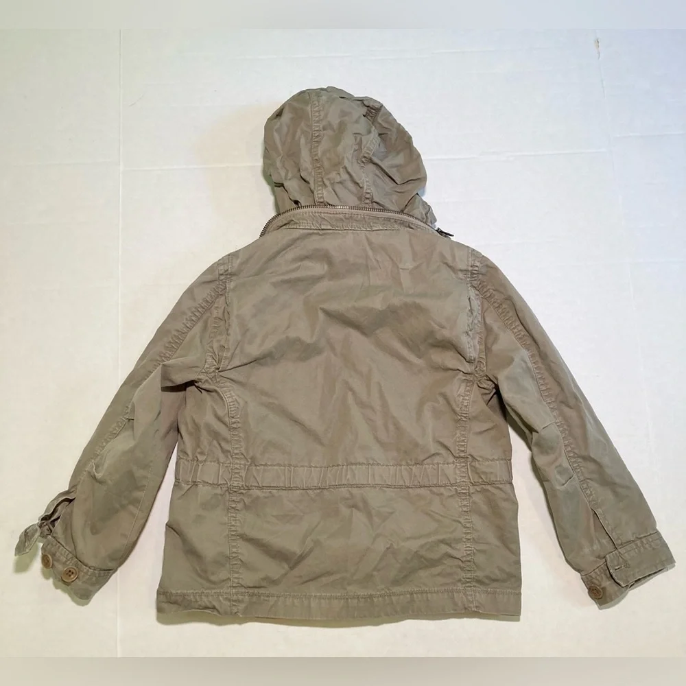 Crewcuts 🟣 Size 4 / 5 Military Style Jacket with Hidden Hood